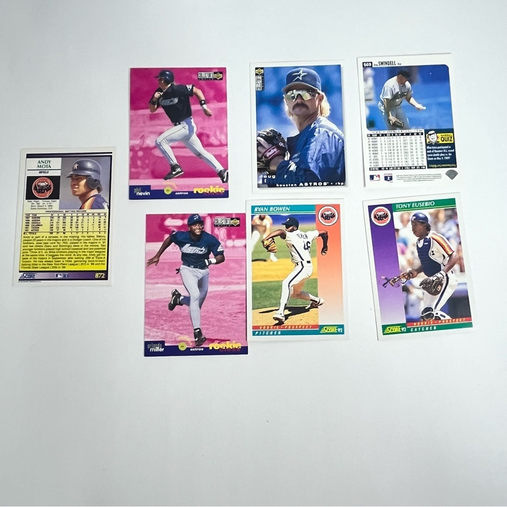 90s baseball card‎ lot crafts memorabilia houston astros scrapbooking crafts